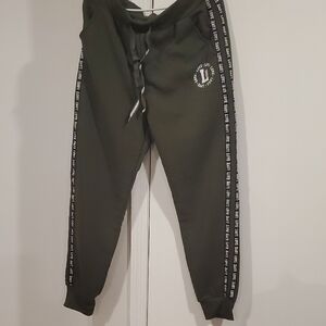 Green Jogger Pants with Logo